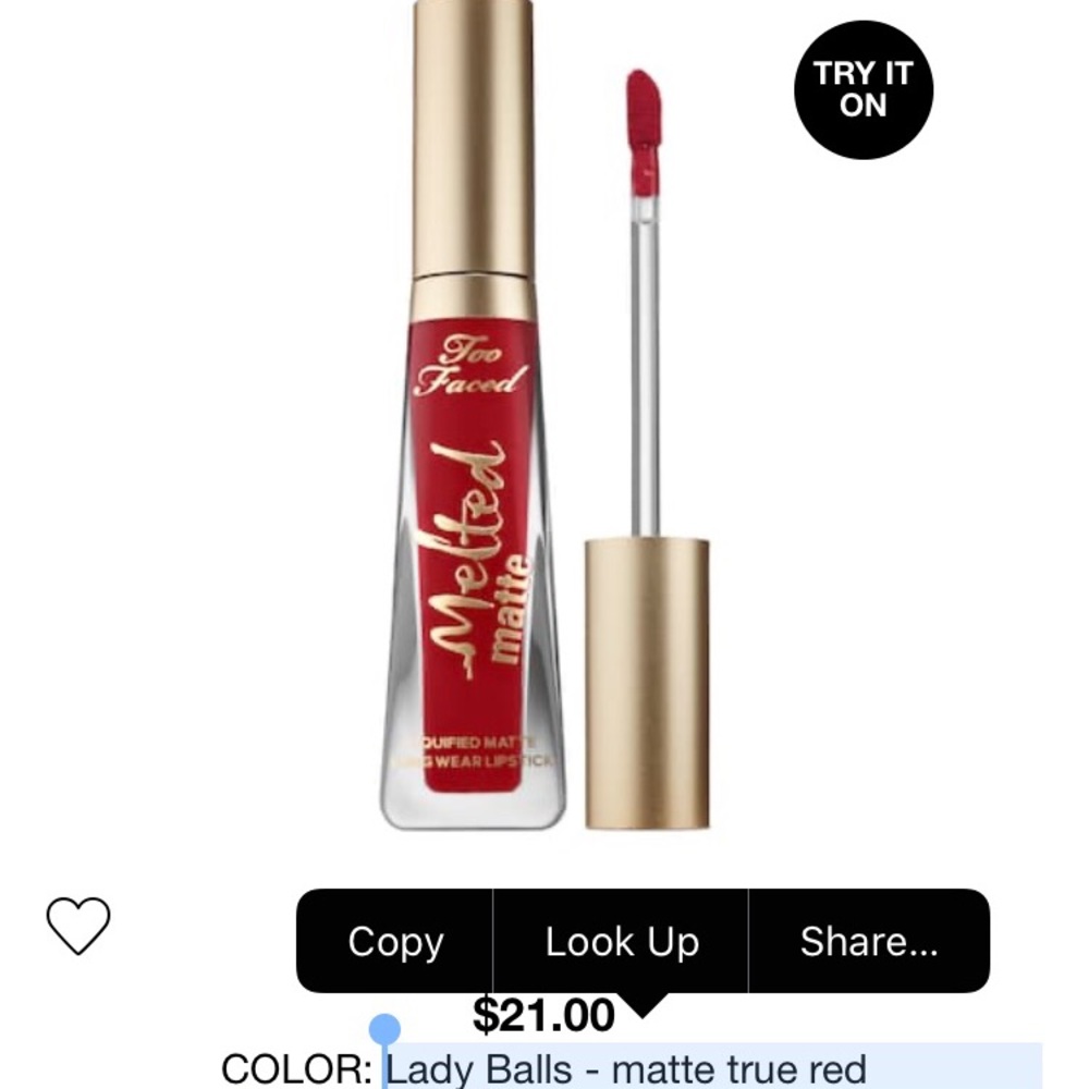 Too faced melted matte